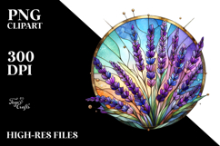 Stained Lavender Material PNG Product Image 2