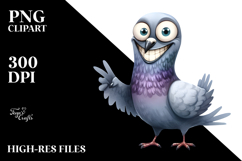 Funny Watercolor Dove Contempt Goofy Smile Product Image 2