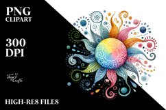 Simple Colorful Sun PNG Product Image 2