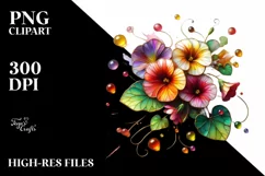 Watercolor Luxury Flower Splash Clipart Product Image 3