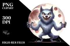 Funny Simple Werewolf PNG Product Image 2