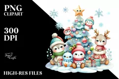 Cute Watercolor Winter Image, Transparent PNG Product Image 2