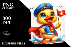 Quirky Baby Duck with Sunglasses, PNG Product Image 2