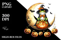 Frog in Halloween Costume, Transparent PNG Product Image 2