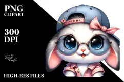 Cute Baby Bunny PNG Product Image 2