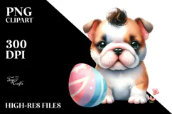 Expressive Baby Bulldog, PNG Product Image 2