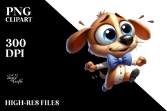Cartoony Otter with Dramatic Despair PNG Product Image 2