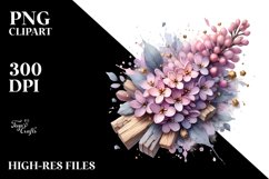 Shiny Lilac with Golden Insertions | Clipart Product Image 1