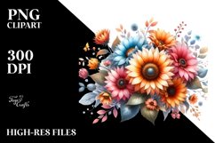 Colorfull Horizontal Sunflower Product Image 2