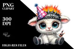 Energetic Baby Lamb PNG Product Image 2