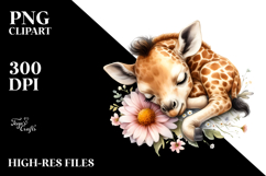 Sleeping Baby Giraffe Product Image 2