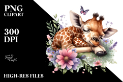 Sleeping Baby Giraffe Product Image 2