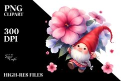 Floating Impatiens Gnome PNG Product Image 2