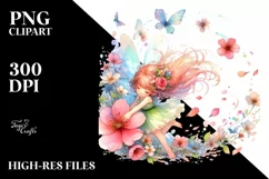 Colorful Cute Fairy Tumbling in Wind Product Image 1