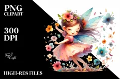 Colorful Cute Fairy Tumbling in Wind Product Image 1