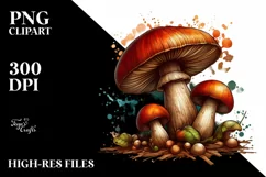 Detailed Wooden Stained Mushroom Product Image 1
