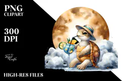 Painting of Turtle PNG Product Image 2