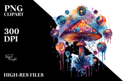 Vibrant Magical Celestial Mushroom Title Product Image 2