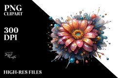 Abstract Gerbera Clipart Product Image 1
