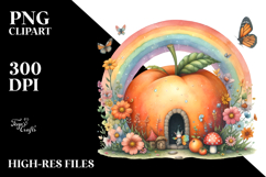 Colorful Fairy House | Fruit Rainbow | Clipart Product Image 2