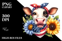 Cow Portrait with Housewife Bandana Product Image 1