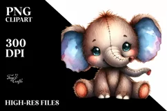 Vibrant Colorful Baby Plush Elephant | Sewed | Smile Product Image 3