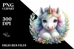 detailed baby unicorn image, Transparent PNG Product Image 3