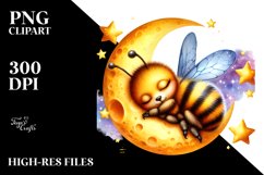 Vibrant Sleeping Baby Bee | Sublimation Product Image 1