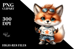 Cute Baby Fox Rocker PNG Product Image 2