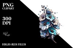 Glossy Delphinium Stained Product Image 1