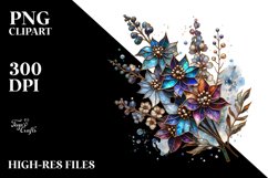 Wooden Delphinium Stained Clipart Product Image 3