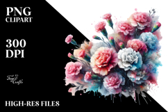 Colorful Abstract Carnation | Gnome Rainbow | Clipart Product Image 2