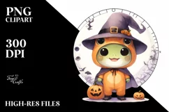Simple Baby Frog, Halloween PNG Product Image 1