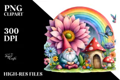 Colorful Gnome House | Vegetable Rainbow | Clipart Product Image 2