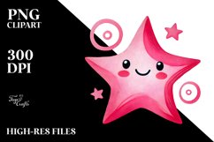 Smiling Whimsical Star PNG Product Image 2
