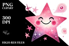 Smiling Whimsical Star PNG Product Image 2