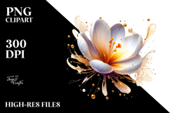 Glossy Crocus Abstract PNG Product Image 2