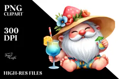Whimsical Painting Cute Gnome PNG Product Image 2
