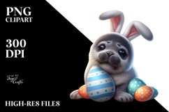 Easter Baby Seal Digital Painting Product Image 2