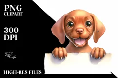 Enthusiastic Baby Vizsla, Invisible Paper | Sublimation | Product Image 1