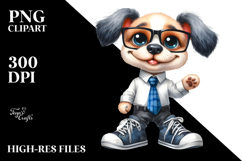 Expressive Dog Caricature Clipart Product Image 2