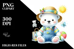 Colorful Baby Polar Bear Clipart Product Image 1