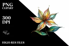 Abstract Wooden Daffodil, Transparent PNG Product Image 2