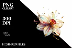 Abstract Wooden Daffodil, Transparent PNG Product Image 2