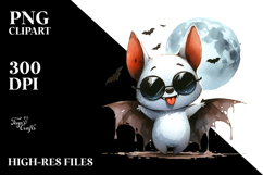 Funny BAT Image, White PNG Product Image 2