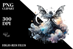 Gothic Fairy on Cloud PNG Product Image 2