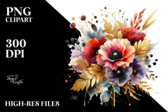 Vibrant Abstract Bouquet with Poppy Product Image 2