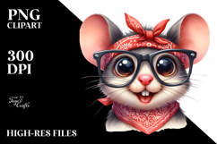 Funny Baby Mouse Portrait Clipart Product Image 2