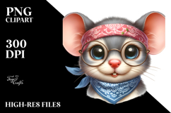 Funny Baby Mouse Portrait PNG Product Image 2