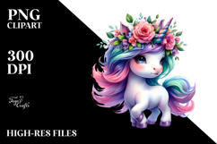 Cute Unicorn Dancing PNG Product Image 2
